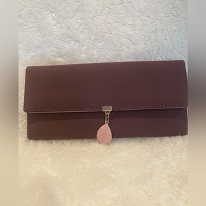 Clutch Wallet with Leaf Charm